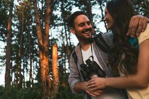 Couple spending time outdoors photo