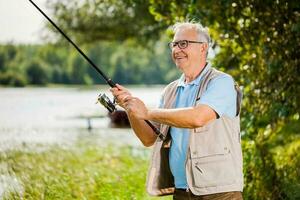 A man fishing photo