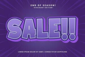 Vector Flash Sale big promo text effect