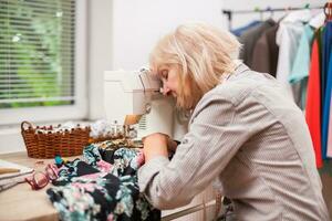 A woman tailoring photo