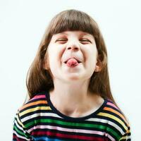 Portrait of a young girl photo