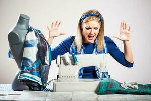 A female seamstress photo