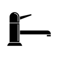 Faucet vector icon. mixer illustration sign. plumbing symbol or logo.