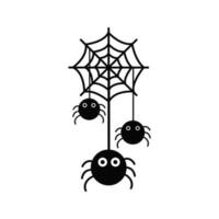 Spider icon vector. halloween illustration sign. web symbol cobweb logo. vector