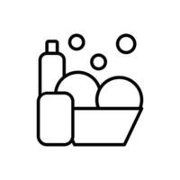 Washing icon vector. laundry illustration sign.  Wash symbol or logo. vector