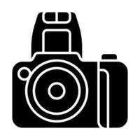 cámara icono vector. fotografía ilustración signo. foto símbolo o logo. vector
