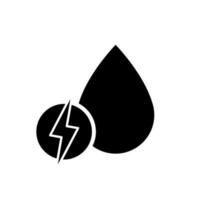 Green energy vector icon. electricity illustration symbol. power sign or logo.