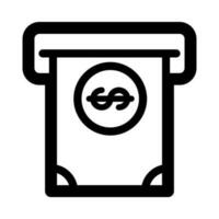 Money icon vector. dollar illustration sign. Bank symbol or logo. vector