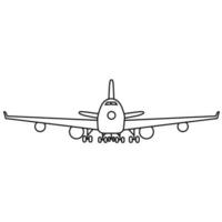 Aircraft icon vector. airplane illustration sign. plane symbol or logo. vector