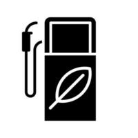 Electricity icon vector. Green energy illustration sign. eco symbol or logo. vector