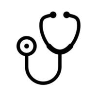 Stethoscope sign icon vector. Doctor illustration logo white isolated background. vector
