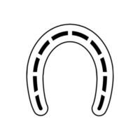 Horseshoe icon vector. lucky illustration sign. casino illustration symbol. vector
