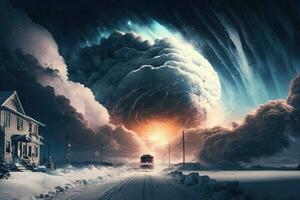 Polar storm tempest photo