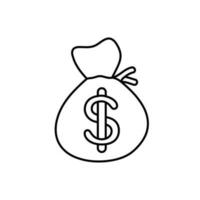 Money icon vector. dollar illustration sign. Bank symbol or logo. vector