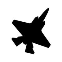combatiente chorro icono vector colocar. aire fuerza ilustración firmar recopilación. aviación símbolo.