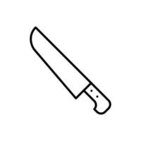 cocina icono vector. Cocinando ilustración signo. cuchillo símbolo o logo. vector