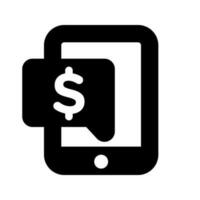 dinero icono vector. dólar ilustración signo. banco símbolo o logo. vector