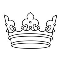 corona vector icono. Rey ilustración signo. reina símbolo. monarquía marca.
