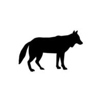 Wolf icon vector. animals illustration sign. wolf howls symbol. vector
