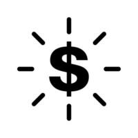 Money icon vector. dollar illustration sign. Bank symbol or logo. vector