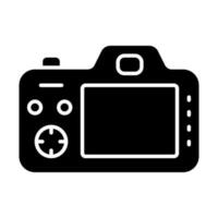 Camera icon vector. Photography illustration sign. Photo symbol or logo. vector