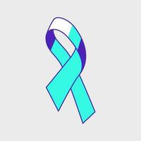 Awareness ribbon isometric vector icon illustration