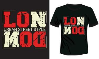 London Urban Style Typography T-shirt Design vector