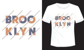 brooklyn camiseta vector diseño ilustración