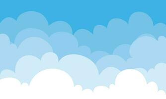 Blue Sky With Clouds Nature Background vector