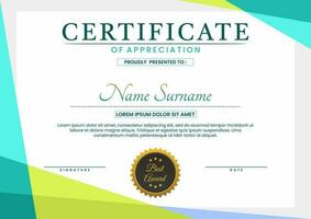 Professional Certificate Design vector