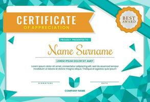 Professional Certificate Design vector