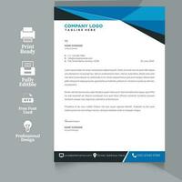 corporate latterhead design for your business, vector template latterhead