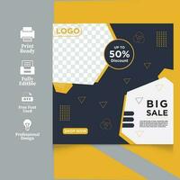 corporate social poster design for  your business vector