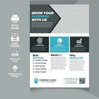 corporate flyer design for your business, vector template flyer