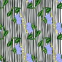 Contemporary flower seamless pattern. Cute stylized flowers background. Decorative naive botanical wallpaper. vector