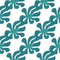 Vintage stylized flowers background. Decorative retro abstract bud flower seamless pattern. vector