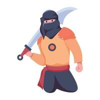 Trendy Ninja Concepts vector