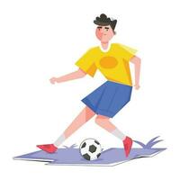 Trendy Soccer Player vector