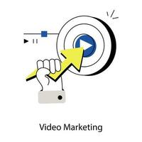 Trendy Video Marketing vector