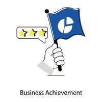 Trendy Business Achievement vector