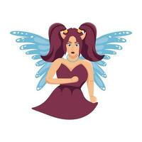 Trendy Evil Fairy vector