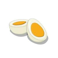 Isolated Boiled Egg Illustration Vector