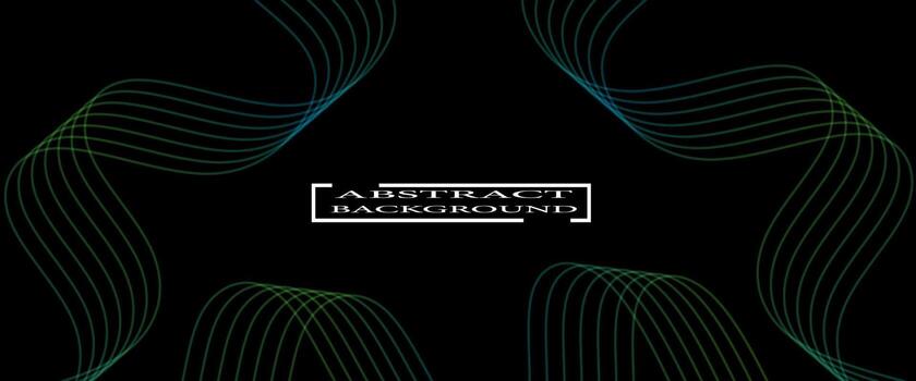 Abstract background with set of curved lines vector