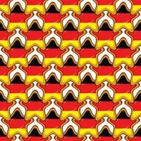 Pattern cookie with flag country Germany in tasty biscuit vector