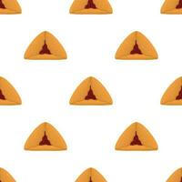 Pattern homemade cookie different taste in pastry biscuit vector