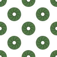 Pattern homemade cookie different taste in pastry biscuit vector