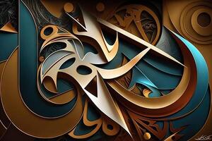 Ramadan Kareem Arabic ilsamic celebration Abstract illustration photo