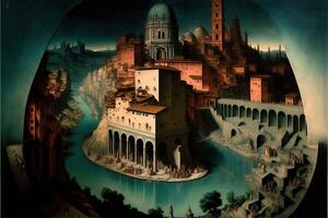 Rome if painted by hyeronimus bosh photo