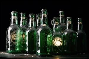 glass bottle exploding illustration photo