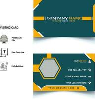 business card template design vector